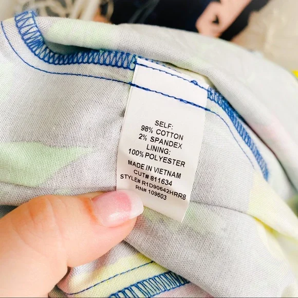 PLUS Lemon Belted Pleated cotton Dress - 14 - Picture 10 of 14